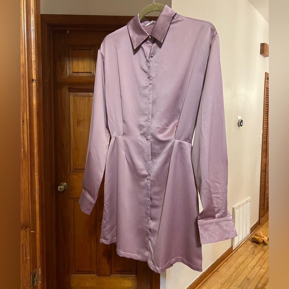 Commense Pink Shirt Dress